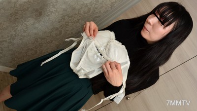 072421_506 Ma&quotam, please let me buy your current underwear! ~Thickly Haired Ma&quotam&quots Bra and Panty Set~